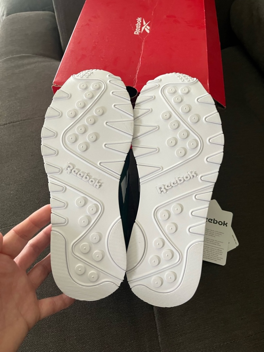 Reebok Classic Nylon  Dark Green & White Retro Runner Sneakers - Picture 4 of 7